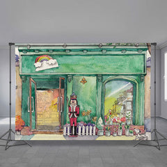Aperturee - Greeny Nutcracker Theme Merry Christmas Backdrop
