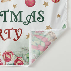 Aperturee - Jingle Bell Gold Star Christmas Party Backdrop