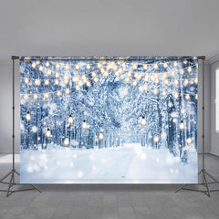 Aperturee - Light Snowy Trees Frozen World Winter Backdrop