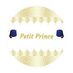 Aperturee - Petit Prince Theme Happy Birthday Round Backdrop