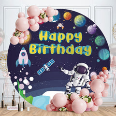 Aperturee - Planetary Astronaut Round Birthday Backdrop