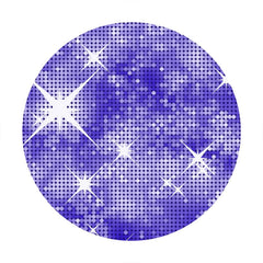 Aperturee - Purple Sliver Bokeh Round Happy Birthday Party Backdrop