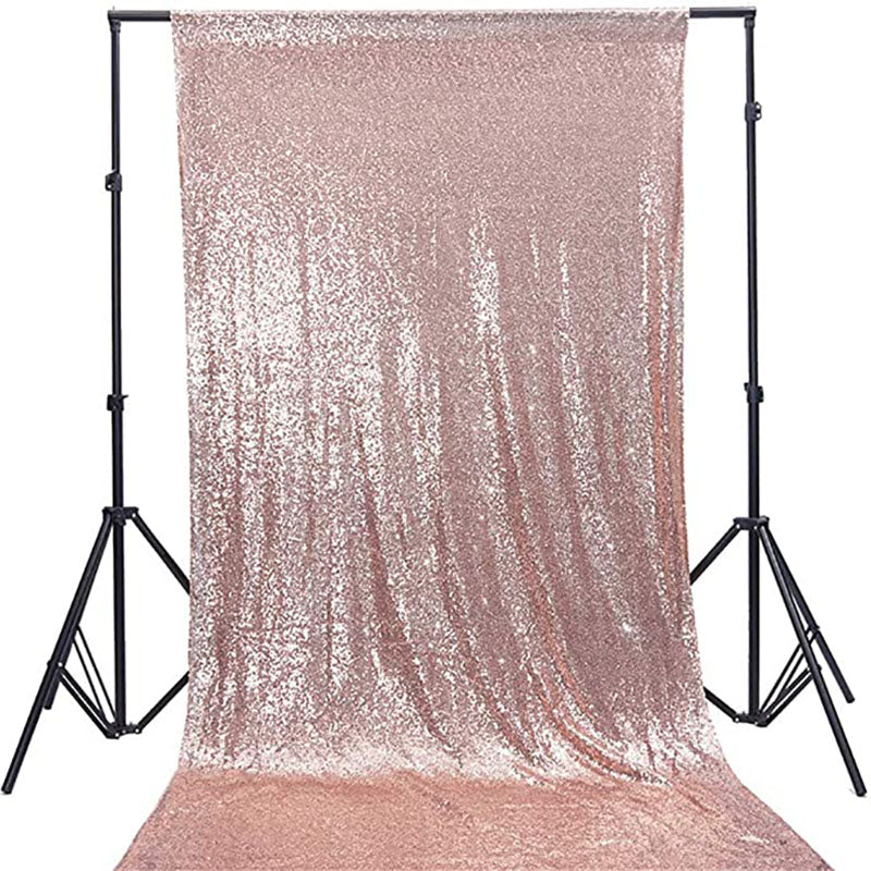 Aperturee - Rose Gold Glitter Sequin Fabric Photography Backdrop