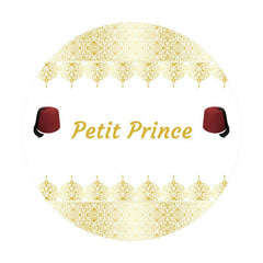 Aperturee - Round Gold Petit Prince Happy Birthday Backdrop