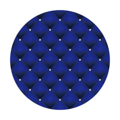 Aperturee - Royal Blue Round Diamond Happy Birthday Backdrop