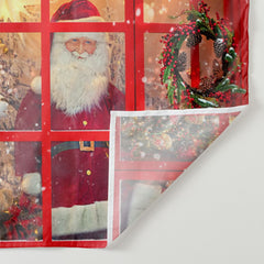 Aperturee - Santa Claus Outdoor Window Merry Christmas Backdrop