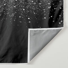 Aperturee - Silver Diamond Black Photograph Christmas Backdrop