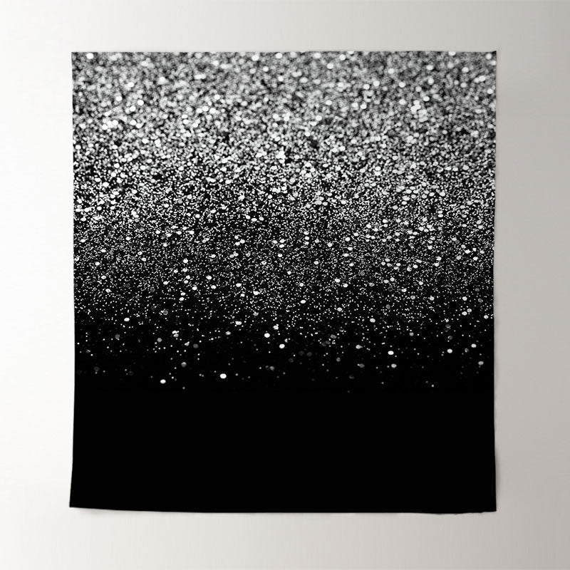Aperturee - Silver Diamond Black Photograph Christmas Backdrop
