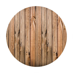 Aperturee - Vertical stripes Round Wood Birthday Backdrop